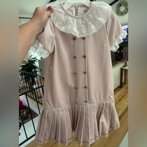 Beautiful velvet blush pink dress